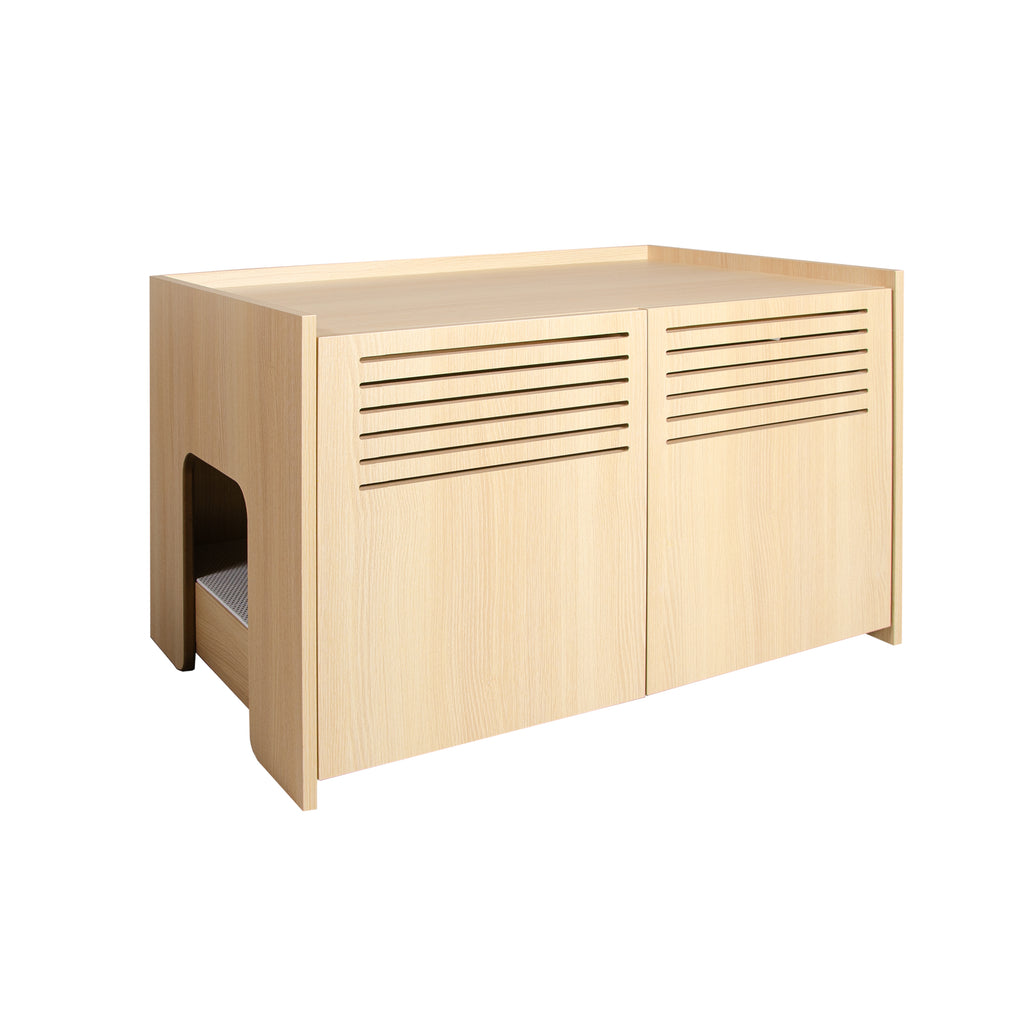 Aprilso Hidden Cat Bed Cabinet with Side Entry & Storage Top - product image 5