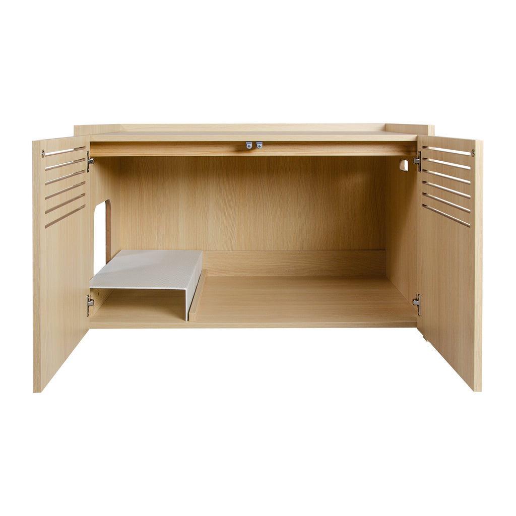 Aprilso Hidden Cat Bed Cabinet with Side Entry & Storage Top - product image 8
