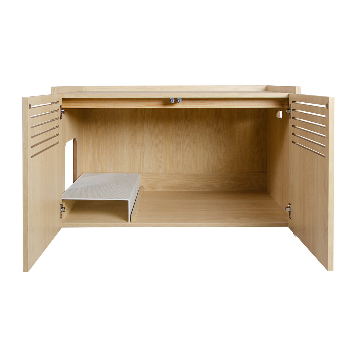 Aprilso Hidden Cat Bed Cabinet with Side Entry & Storage Top - product image 8