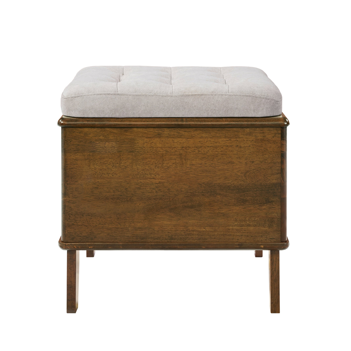 Aprilso Walnut Cat Bed Ottoman with Cushioned Top & Hideaway Nook - product image 10