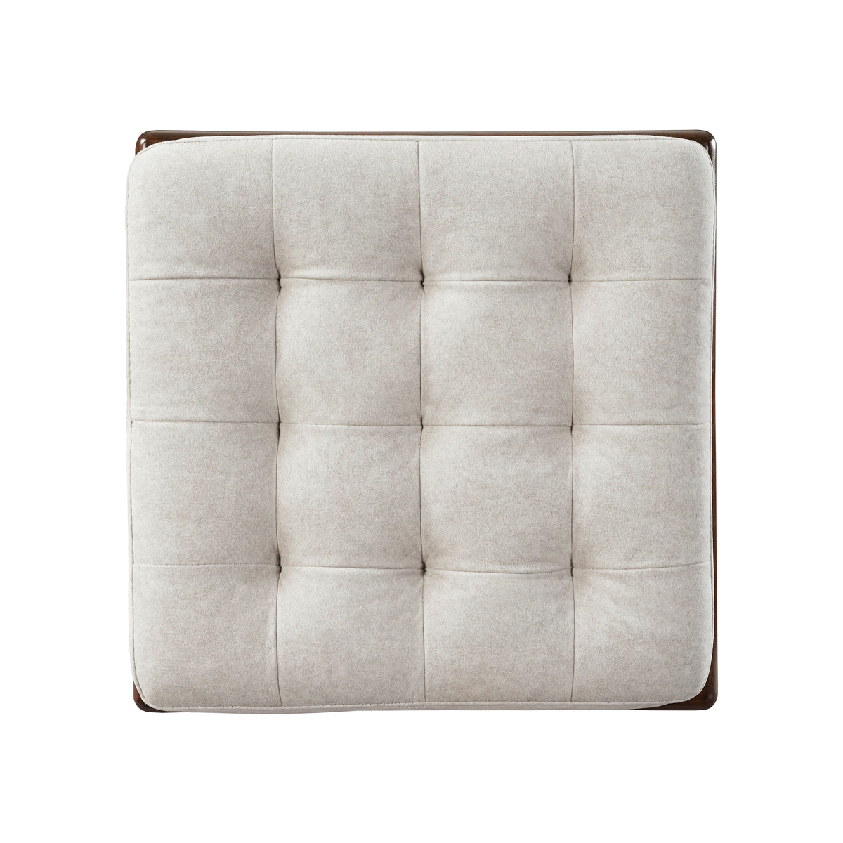 Aprilso Walnut Cat Bed Ottoman with Cushioned Top & Hideaway Nook - product image 11